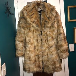 Faux fur coat